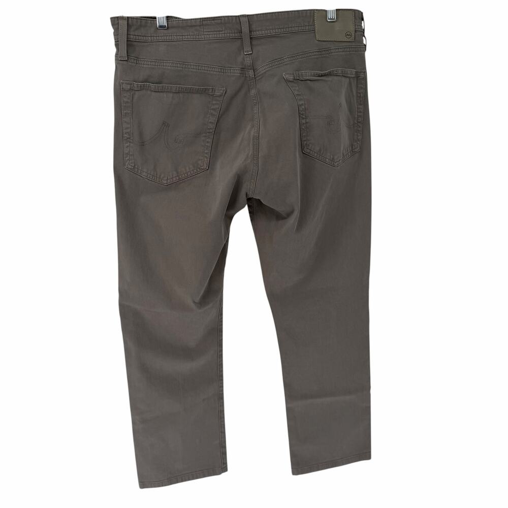 AG Adriano Goldschmied The Everett Gray Slim Straight Pants 36x28